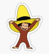 Funky Neugieriger George Sticker