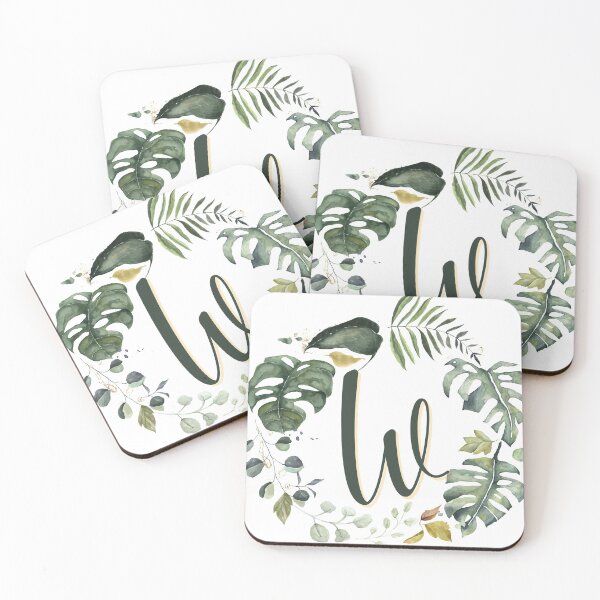Item preview, Floral Wreath Initial Letter W designed and sold by TheFamilyVan.