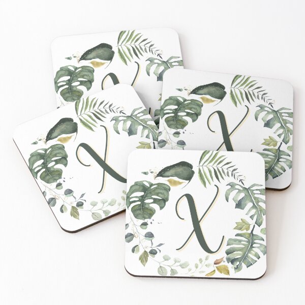Item preview, Floral Wreath Initial Letter X designed and sold by TheFamilyVan.