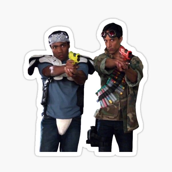 Vista previa del artículo con la obra «Troy y Abed Paintball», diseñado y vendido por estherrr11.
