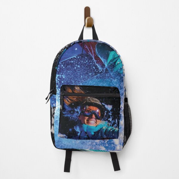 Item preview, Snowboard art of woman snowboarding on the mountain top designed and sold by GypsyMagic.