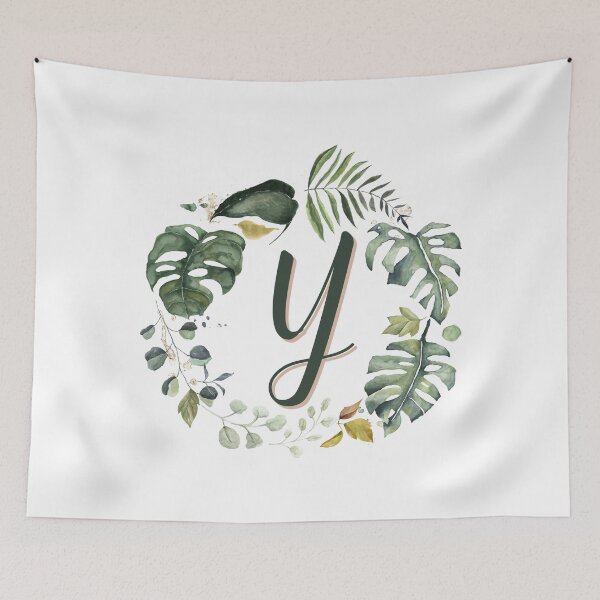 Item preview, Floral Wreath Initial Letter y designed and sold by TheFamilyVan.