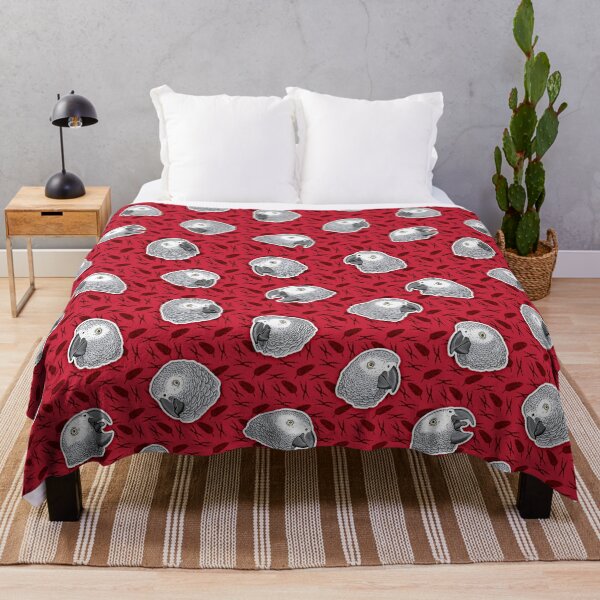 Item preview, African Grey Parrots Pattern (Red) designed and sold by MaratusFunk.