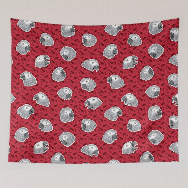 Item preview, African Grey Parrots Pattern (Red) designed and sold by MaratusFunk.