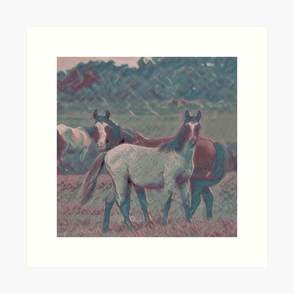 Feral Horses IV Art Print