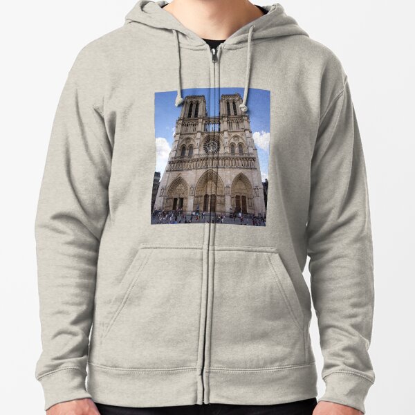 Notre Dame de Paris Zipped Hoodie