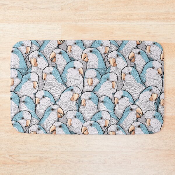 Item preview, Blue Quaker Monk Parakeets designed and sold by MaratusFunk.