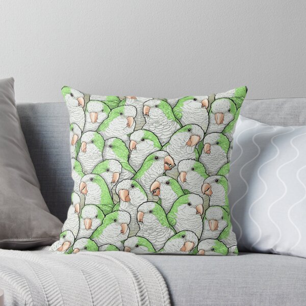 Item preview, Green Quaker Monk Parakeets designed and sold by MaratusFunk.