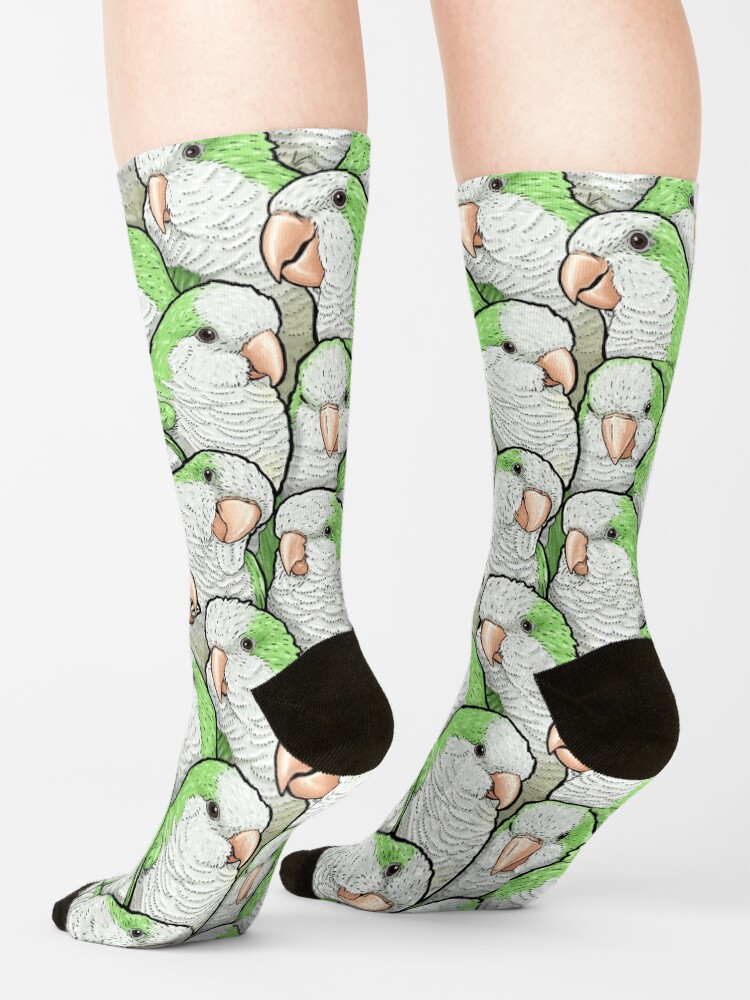 Alternate view of Green Quaker Monk Parakeets Socks