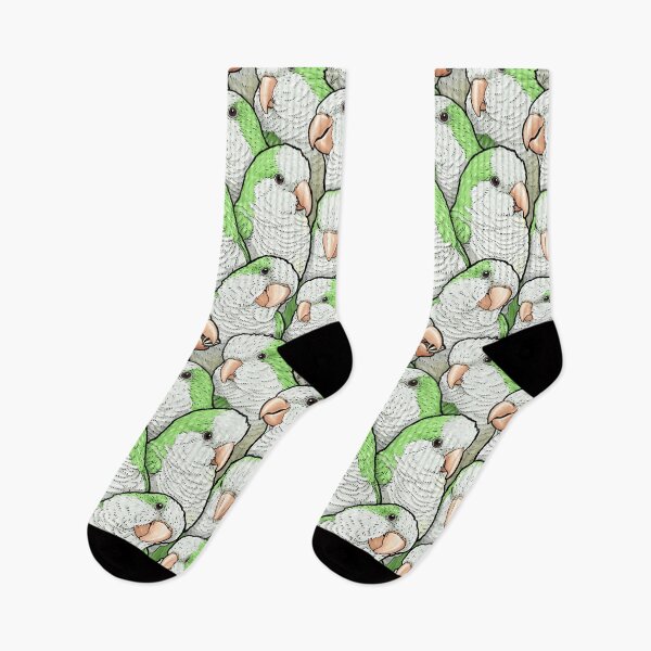 Item preview, Green Quaker Monk Parakeets designed and sold by MaratusFunk.