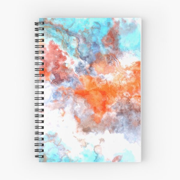 Item preview, Blue orange bright marble designed and sold by Kolinnaprint.