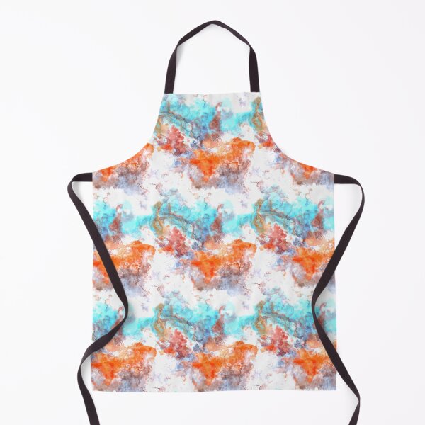 Item preview, Blue orange bright marble designed and sold by Kolinnaprint.