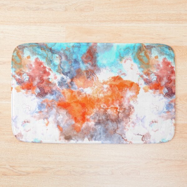 Item preview, Blue orange bright marble designed and sold by Kolinnaprint.