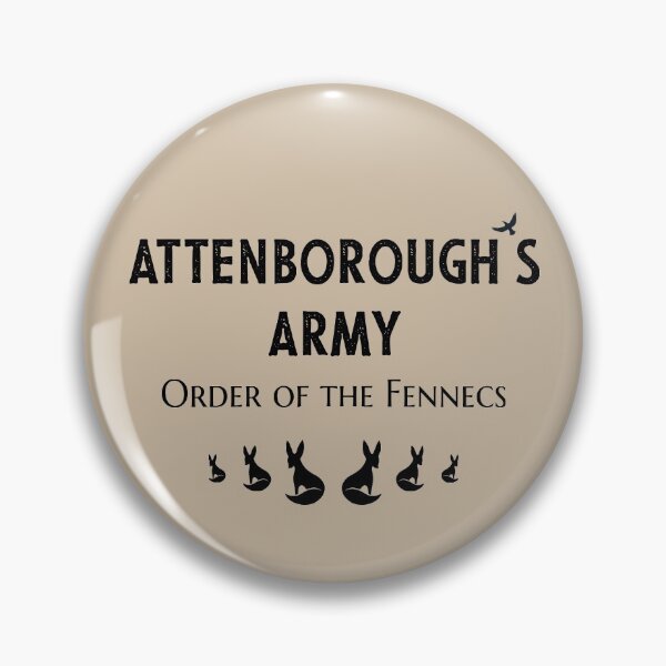 Item preview, Attenborough's Army: Order of the Fennecs - Black on Fawn designed and sold by ImperfectLife.