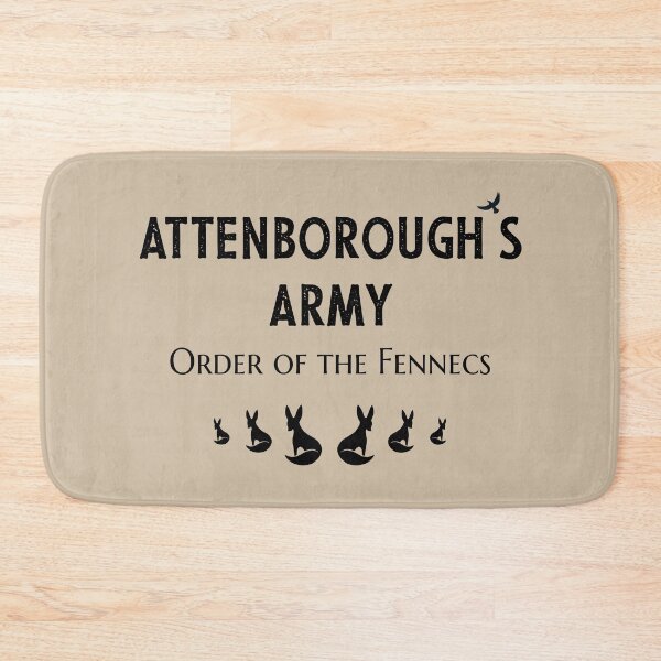 Item preview, Attenborough's Army: Order of the Fennecs - Black on Fawn designed and sold by ImperfectLife.