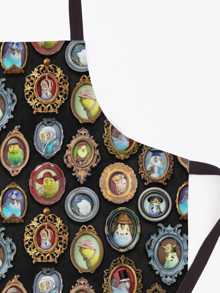 Alternate view of Budgies in Hats Apron