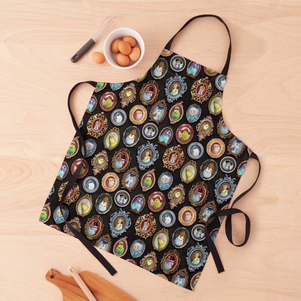 Budgies in Hats Apron