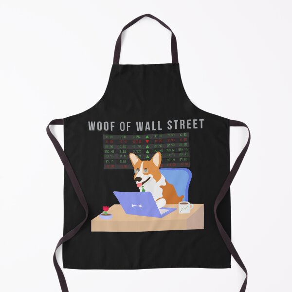 Item preview, Stock Market Investing Meme Cute Corgi Woof of Wall Street designed and sold by twicetrader.