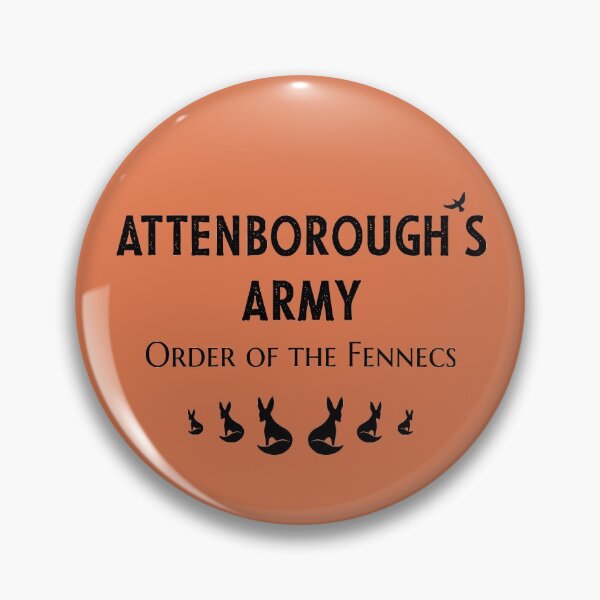 Item preview, Attenborough's Army: Order of the Fennecs - Black on Ochre designed and sold by ImperfectLife.