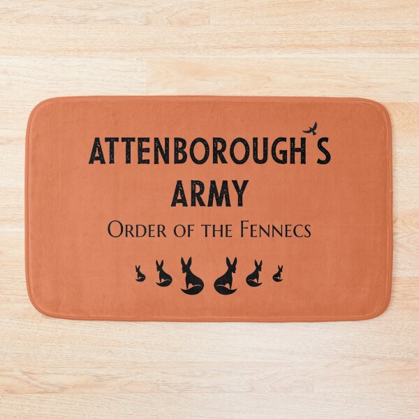 Item preview, Attenborough's Army: Order of the Fennecs - Black on Ochre designed and sold by ImperfectLife.