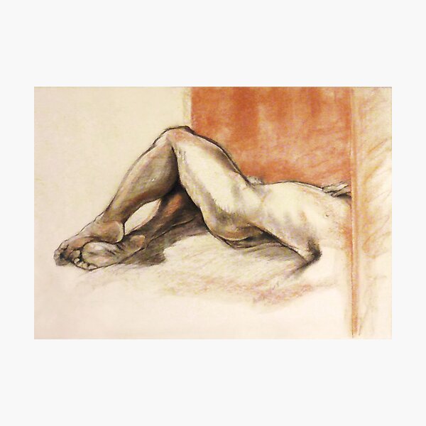 Male nude torso Photographic Print