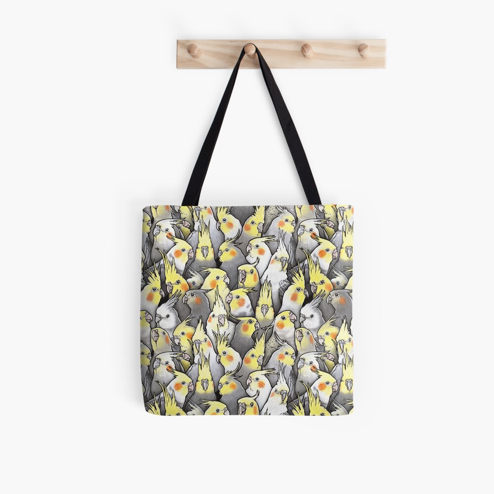 Cockatiels Galore Tote Bag