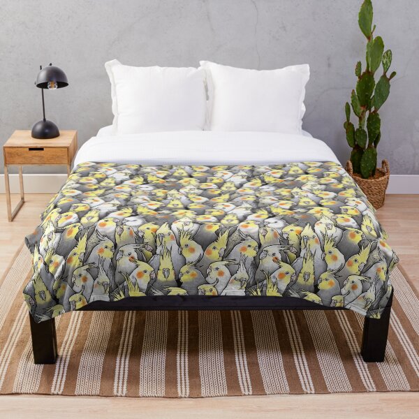 Cockatiels Galore Throw Blanket