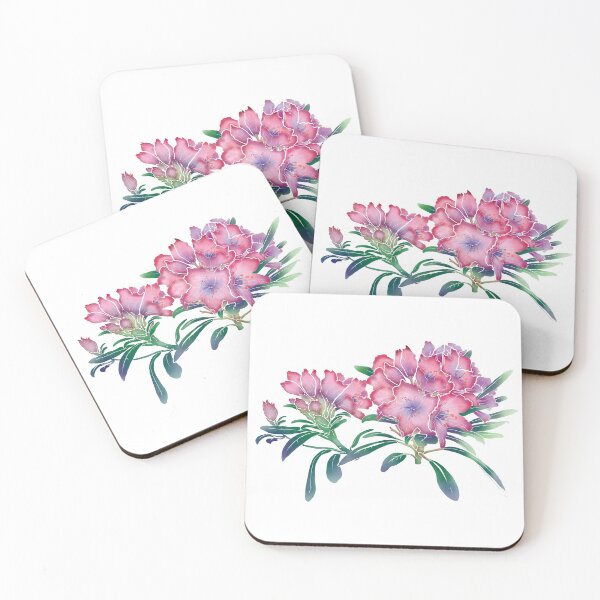 Item preview, Beautiful romantic blooming rhododendron branches designed and sold by AsyaTury.