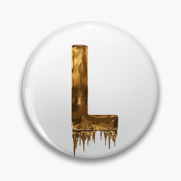 Item preview, Gold Drip Alphabet Letter L designed and sold by MPowerTeez.