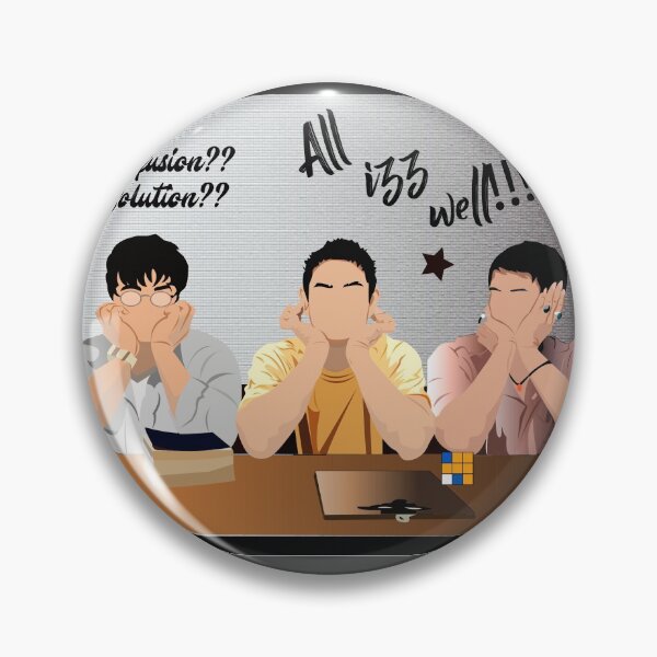 3 idiots of Indian Bollywood Pin