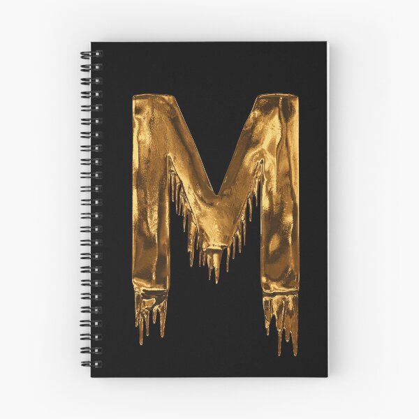 Item preview, Copy of Gold Drip  on Black Alphabet Letter M designed and sold by MPowerTeez.