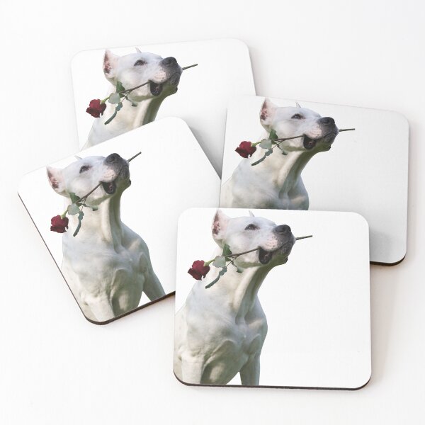 Item preview, Dogo argentino With a rose designed and sold by good vibes clothing.