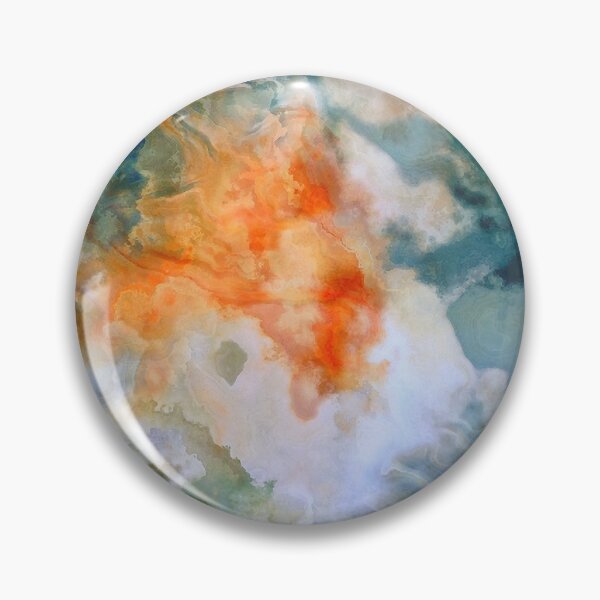 Item preview, Blue orange bright marble designed and sold by Kolinnaprint.