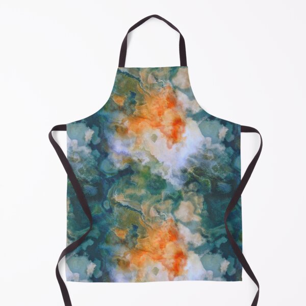 Item preview, Blue orange bright marble designed and sold by Kolinnaprint.