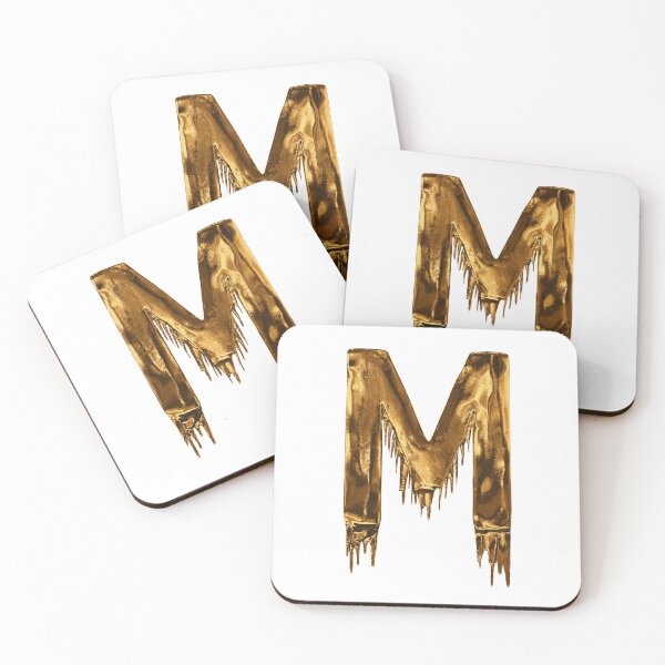 Item preview, Gold Drip Alphabet Letter M designed and sold by MPowerTeez.