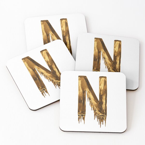 Item preview, Gold Drip Alphabet Letter N designed and sold by MPowerTeez.