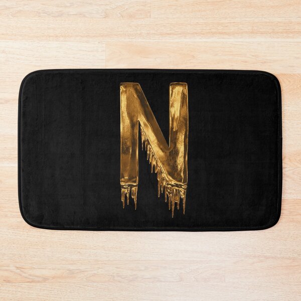 Item preview, Copy of Gold Drip on Black Alphabet Letter N designed and sold by MPowerTeez.