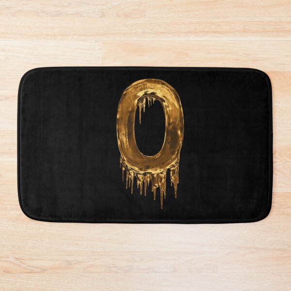 Item preview, Gold Drip on Black Alphabet Letter O designed and sold by MPowerTeez.