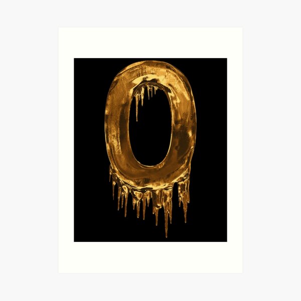 gold drip alphabet letter n art print by mpowerteez redbubble