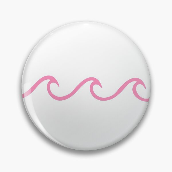 Artikelvorschau, Pink Ocean Waves Line Art entworfen und verkauft von Aryeh Studio.