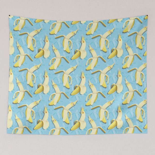 Item preview, Bananaaaa! - Cockatiel Banana Pattern designed and sold by MaratusFunk.