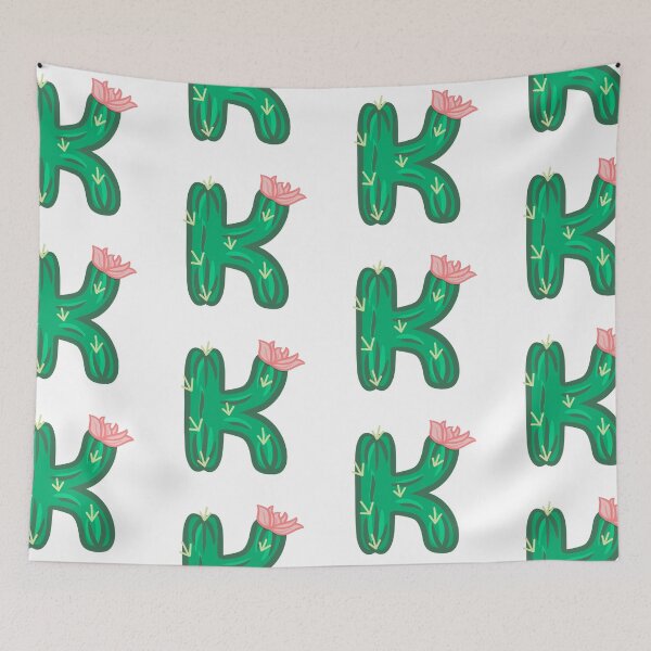 Item preview, K (Cactus Letter) designed and sold by Minaficent.