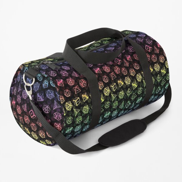 D20 Dice Set Pattern (Rainbow) Duffle Bag