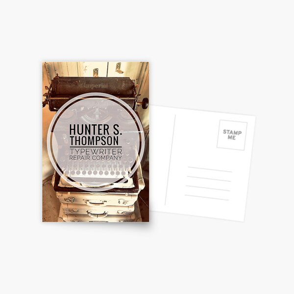 HUNTER S. THOMPSON Typewriter Repair Company Postcard