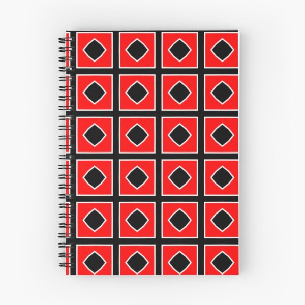 Aperçu de l'œuvre Carrés rouges et noirs créée et vendue par Poetic Patterns Studio.