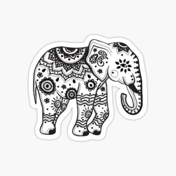 Pretty Elephant Sticker