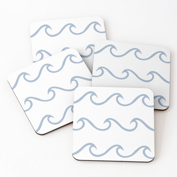 Item preview, Powder Blue line art Waves pack designed and sold by Aryeh Studio.