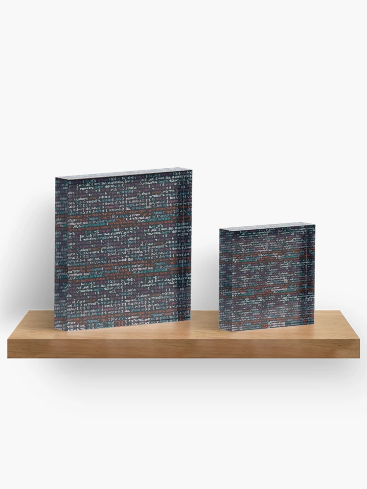 Thumbnail 3 of 5, Acrylic Block, programming codes designed and sold by developerfriday.