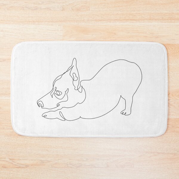 Item preview, One Line Corgi Downward Dog designed and sold by Huebucket.