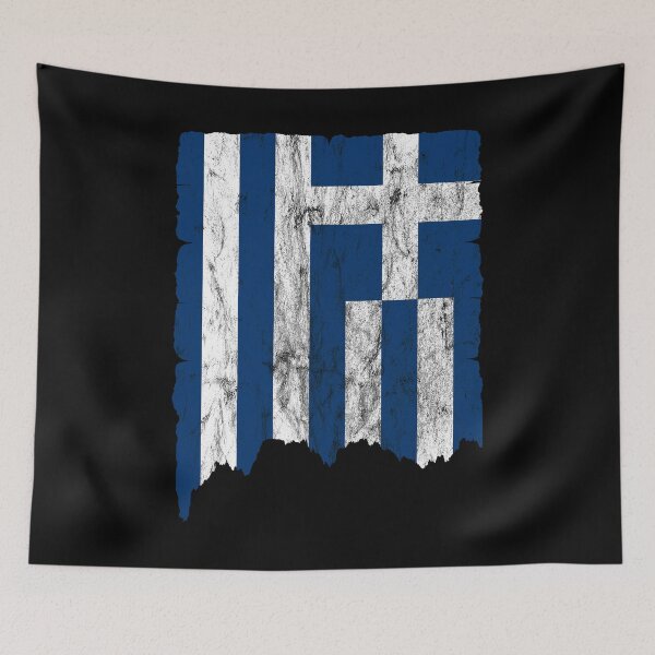 Item preview, Greece flag vintage gift idea designed and sold by Argentini.
